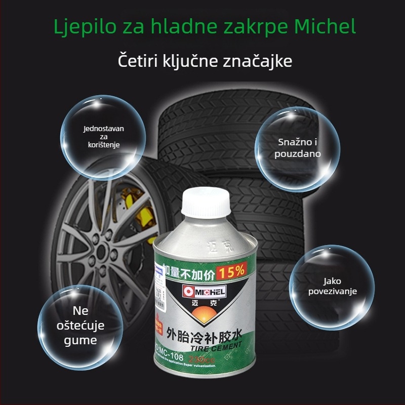 Michel Hladno ljepilo za popravak guma i film za popravke za automobile i motocikle – alat za popravak unutarnjih guma