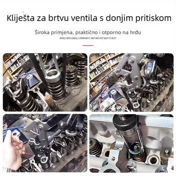 Alat za uklanjanje brtvila ventila i ventilske opruge, tip pod pritiskom, za auto servis