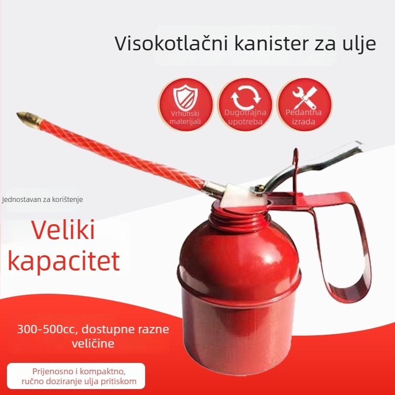 500 ml kućna boca za ulje s dugom prozirnom mlaznicom