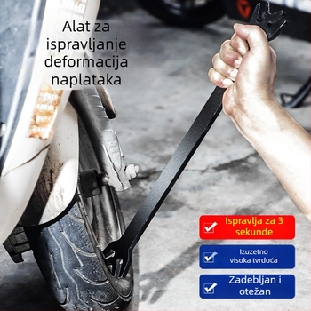 Alat za korekciju deformacije felge električnog vozila, čelik, s debelim protukliznim slojem, univerzalni alat za deformacije felgi