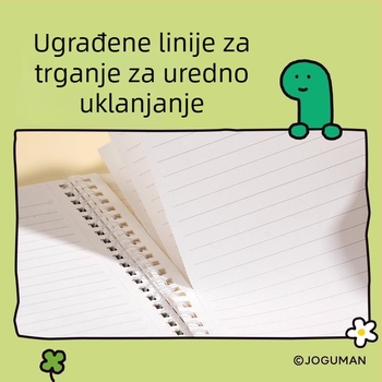 Effective Ns352–q Ns353–q mekana spiralna bilježnica, format A5/B5, 60 stranica, za učenike osnovne i srednje škole