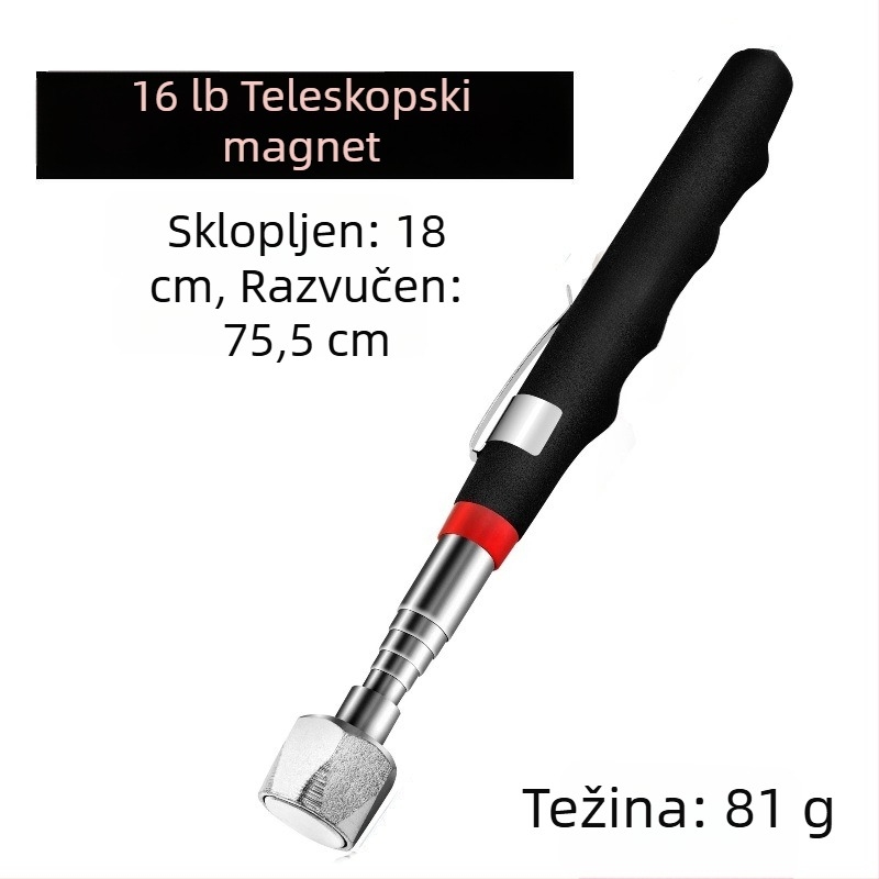 16 funtni magnetski alat za dohvat s izvlačnim magnetnim štapom