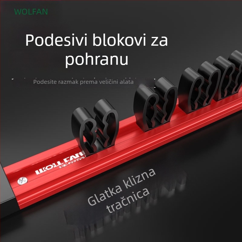 Aluminijski magnetski organizator alata – za odvijače, kliješta i ključe