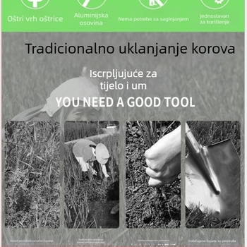 Ručni alat za uklanjanje korova i kopanje povrća – plastični vrtni alat, Yili Hardware