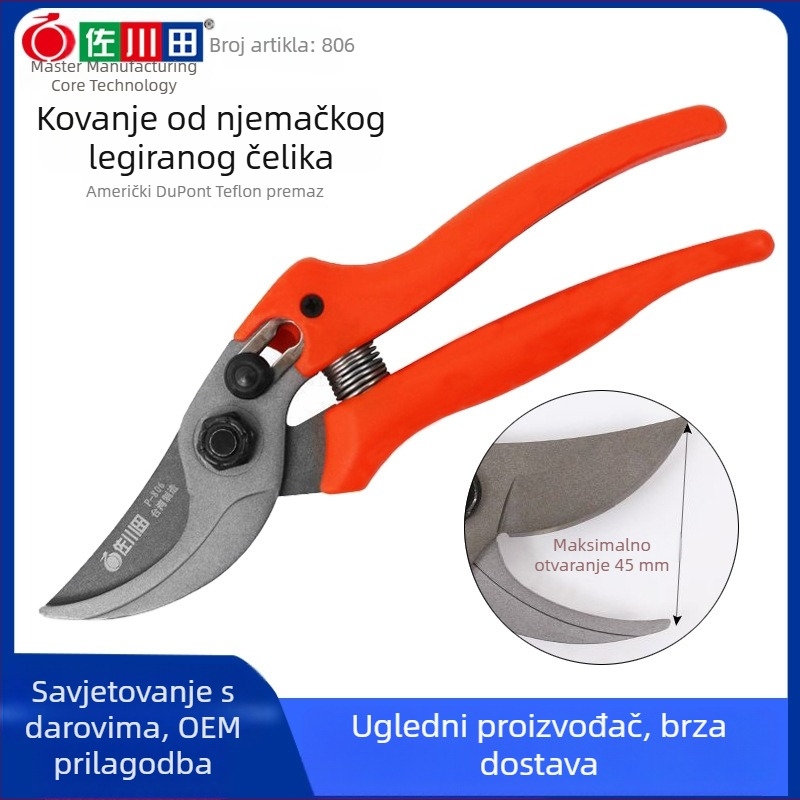Sagawa Tian 806 vrtne škarice – ergonomske škarice za podrezivanje grana