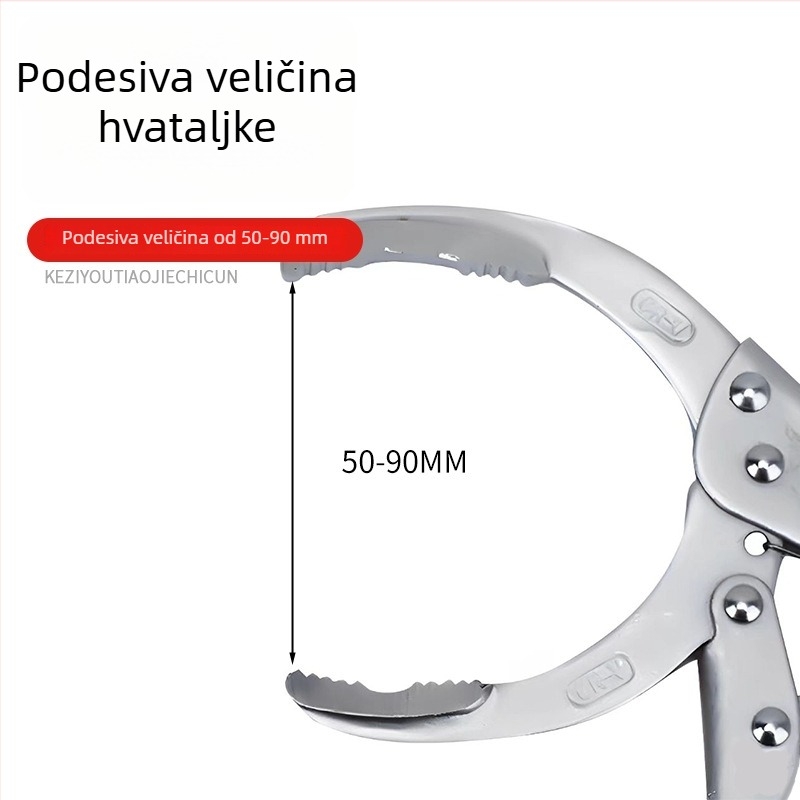 Yushun klamerasti ključ za filter ulja, za održavanje automobila i zamjenu ulja