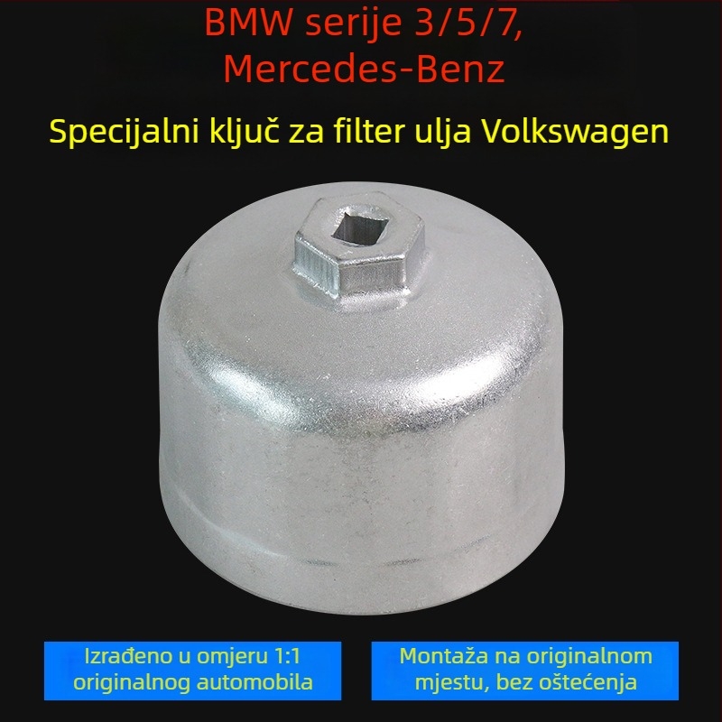 Ključ za filter ulja tip kapica, Ø86,6 mm, 16 zubi, za Mercedes-Benz i Volvo