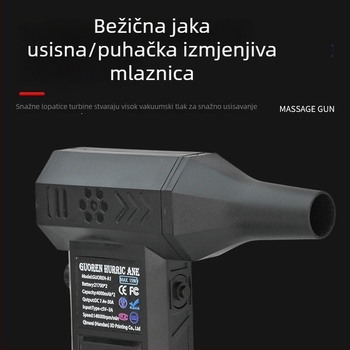 Ručni turbinski ventilator, mini, za vanjsku upotrebu, s ugrađenom baterijom