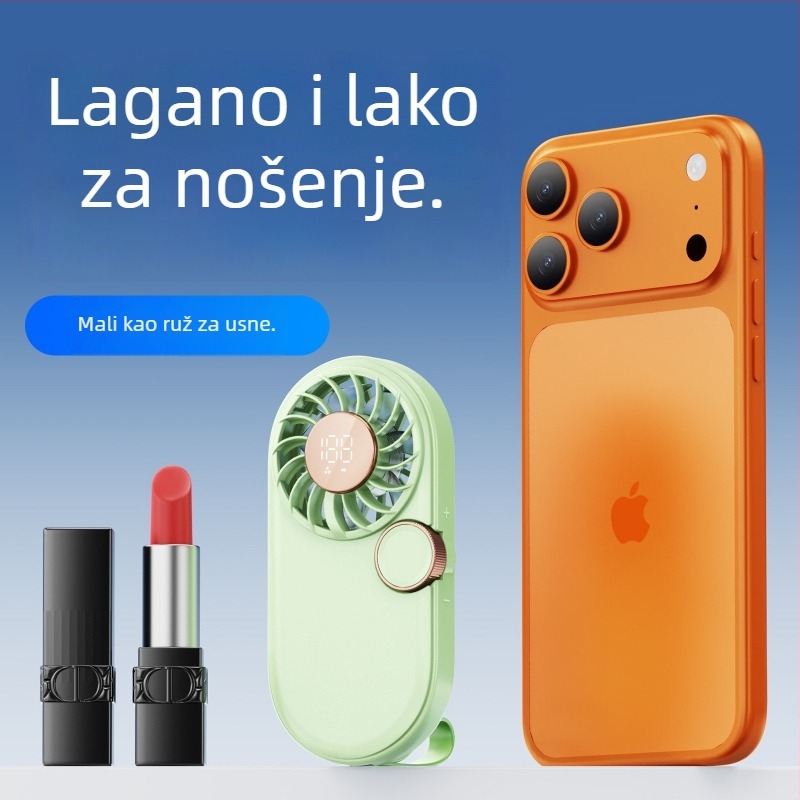 USB napajalni ventilator za vrat i ruku, kompaktni darovni ventilator s prilagođenim logom