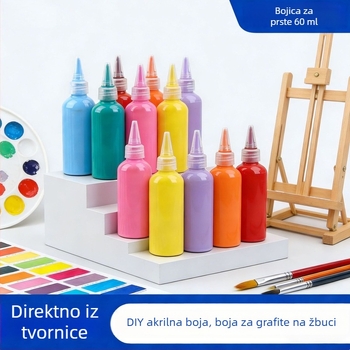 Akvarelene boje 60 ml, perive boje za djecu, DIY slikanje gouache set od 12 boja