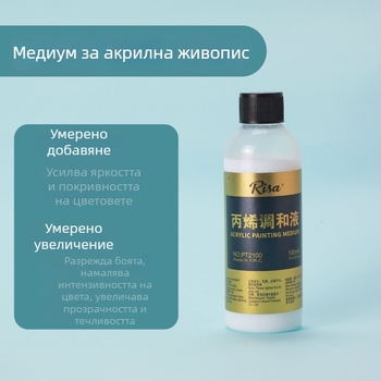 Risa akrilne boje – posebna tekućina za miješanje i razrjeđivač, 100 ml