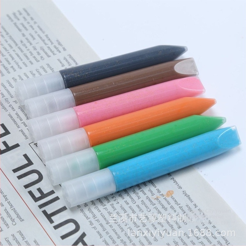 6 ml ljepilo bez pečenja za slikanje na staklu, ručno izrađena DIY graffiti set s 3D pigmentima za bojanje