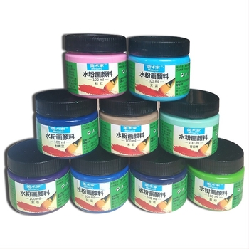 Set gouache boja 100 ml za studente umjetnosti i djecu, 12 boja u kutiji za crtanje i slikanje