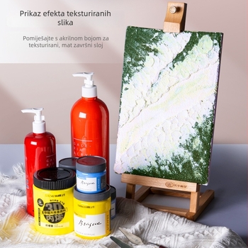Set materijala za slikanje s teksturom kvarcnog pijeska za uljnu sliku - čisti bijeli sitni pijesak 80