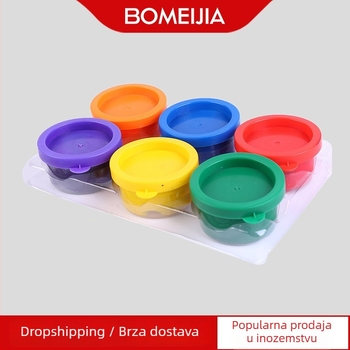 6 boja DIY graffiti kutija boja za djecu – set crtanja prstima, vodene boje za pranje, edukativna igra