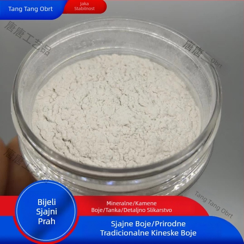 Prirodni muskovitni pigment za tradicionalno kinesko slikanje – mineralni prah rude s reflektirajućim sjajem