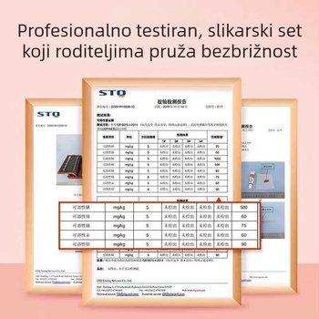 85-djelni set akvarelnih flomastera za djecu u kutiji za poklon
