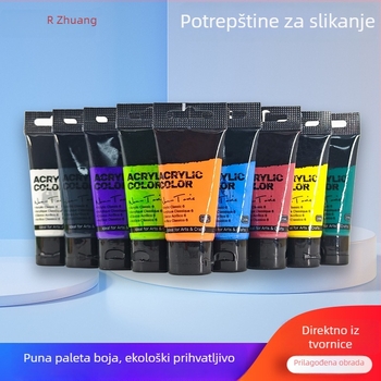 Set akrilnih boja za djecu s kompletnim spektrom boja za DIY bojanje gipsanih lutki i umjetničko slikanje