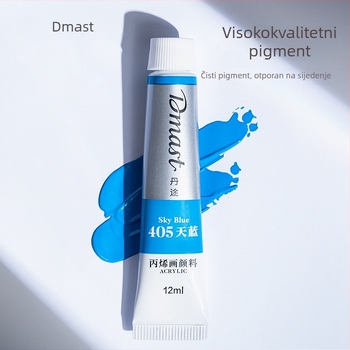 Deli set akrilnih pigmenata za slikanje – čiste boje, vodootporne i UV-otporne, za učenike i djecu