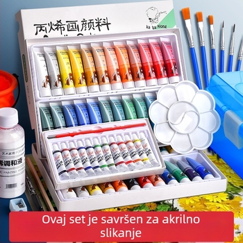 Set akrilnih pigmenata za slikanje – vodootporan, otporan na izblijeđivanje, netoksičan, za djecu i studente umjetnosti, bojanje gipšane lutke