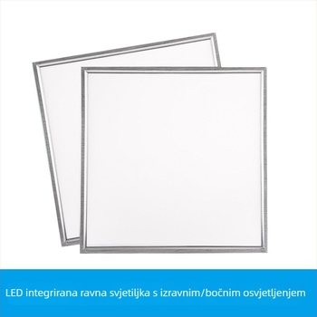LED ravna pločasta svjetiljka za strop 600x600, ugrađena, kompatibilna s gips pločom i mineralnom vunom