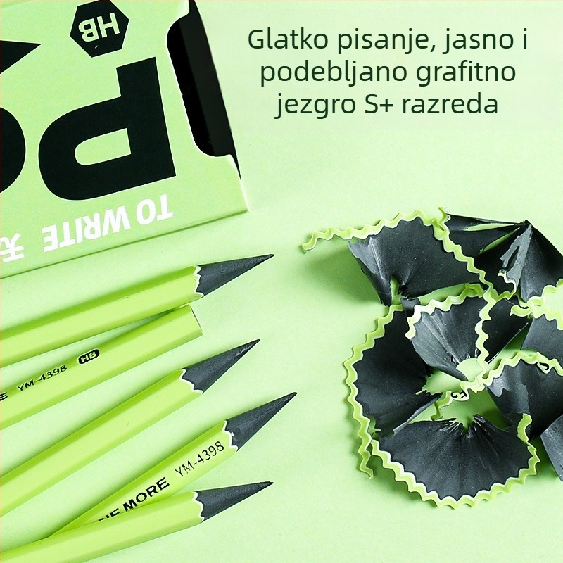 Moka Mali zeleni olovka za osnovnoškolce - HB grafitna olovka za ispravljanje držanja