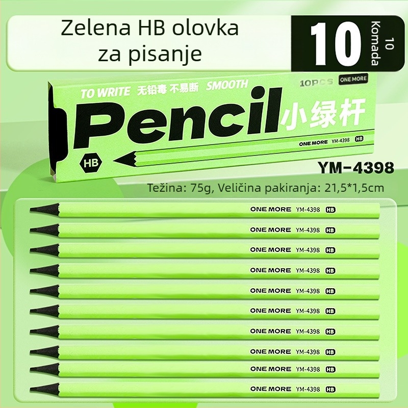 Moka Mali zeleni olovka za osnovnoškolce - HB grafitna olovka za ispravljanje držanja