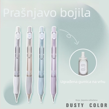 0,9 mm mehanička olovka s mekanim držanjem, tamnosiva boja, HB grafit, za učenike