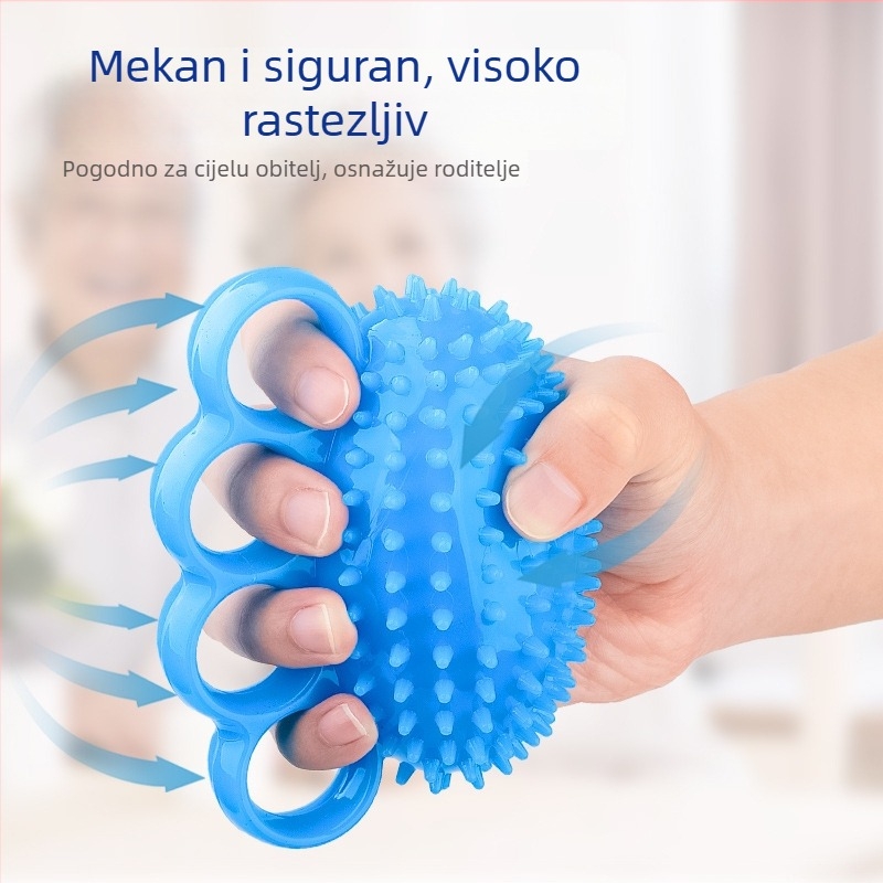 Silikonska lopta za jačanje hvatanja prstiju i ruke – vježbe za prste i ruku, relaksacija