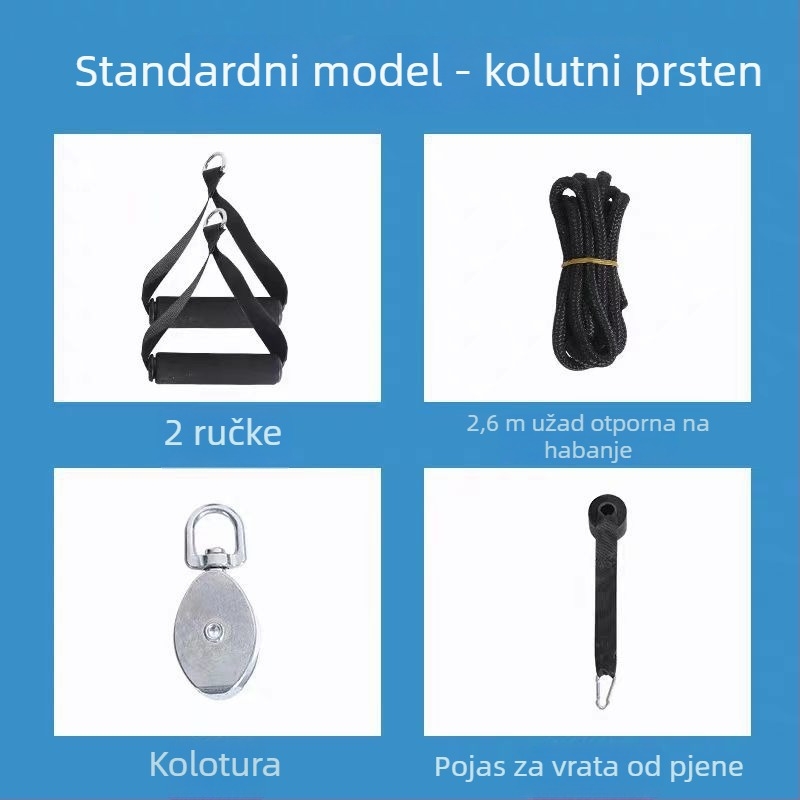 Uređaj za rehabilitaciju ramena s kladkastim sustavom – vježbanje gornjeg uda nakon moždanog udara