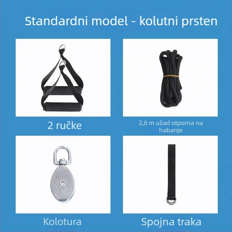 Uređaj za rehabilitaciju ramena s kladkastim sustavom – vježbanje gornjeg uda nakon moždanog udara