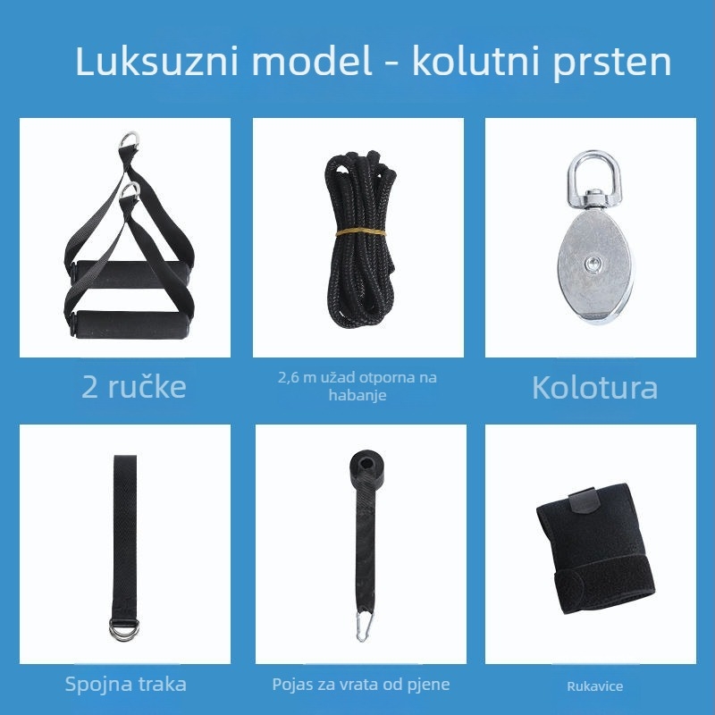 Uređaj za rehabilitaciju ramena s kladkastim sustavom – vježbanje gornjeg uda nakon moždanog udara