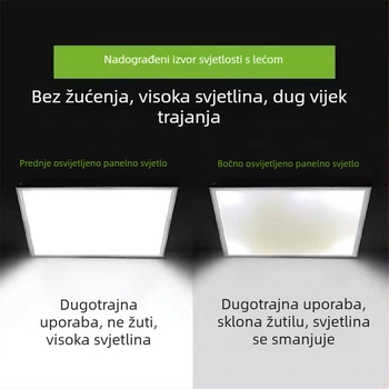 Integrirani stropni LED panel 600x600, 60x60, ploča od gipskartona s mineralnom vunom