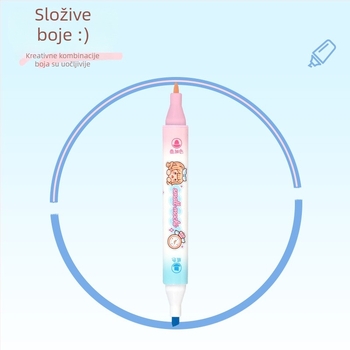 Small Mochi 6-pack dvostrano izbrisivi višebojni marker za učenike