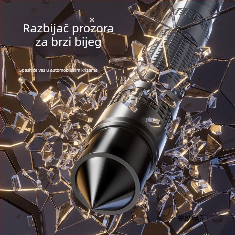 Teleskopska palica za automobil, legalno sredstvo za samoodbranu, trosegmentna prijenosna planinarska štapa