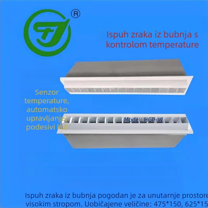 TF7 Izlaz zraka s kontrolom temperature – trakasti izlaz zraka i bubičasta mlaznica