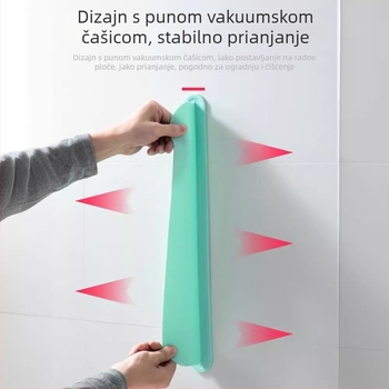 Silikonski štitnik za prskanje vode u sudoperu s usisnom čašom — kuhinjska vodna barijera