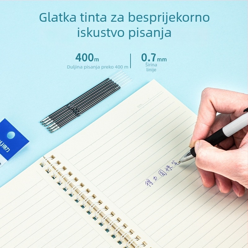 Deli 6959 refil kugličnog pera s mehanizmom klika, kompatibilan s modelima 6505 i 6546