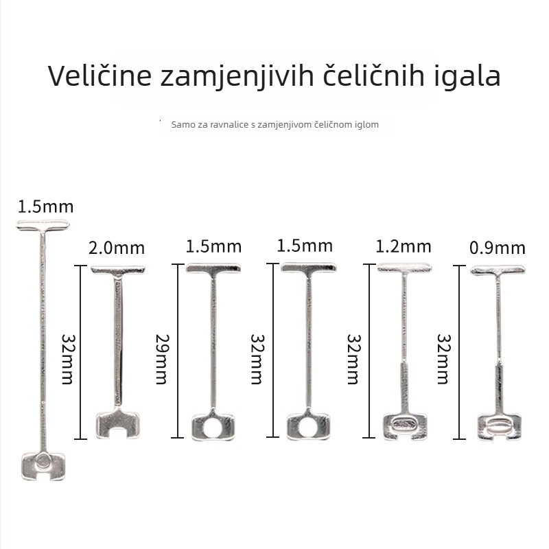 Deblji nivelator pločica za pod i zid, zamjenjiv i ponovno upotrebljiv