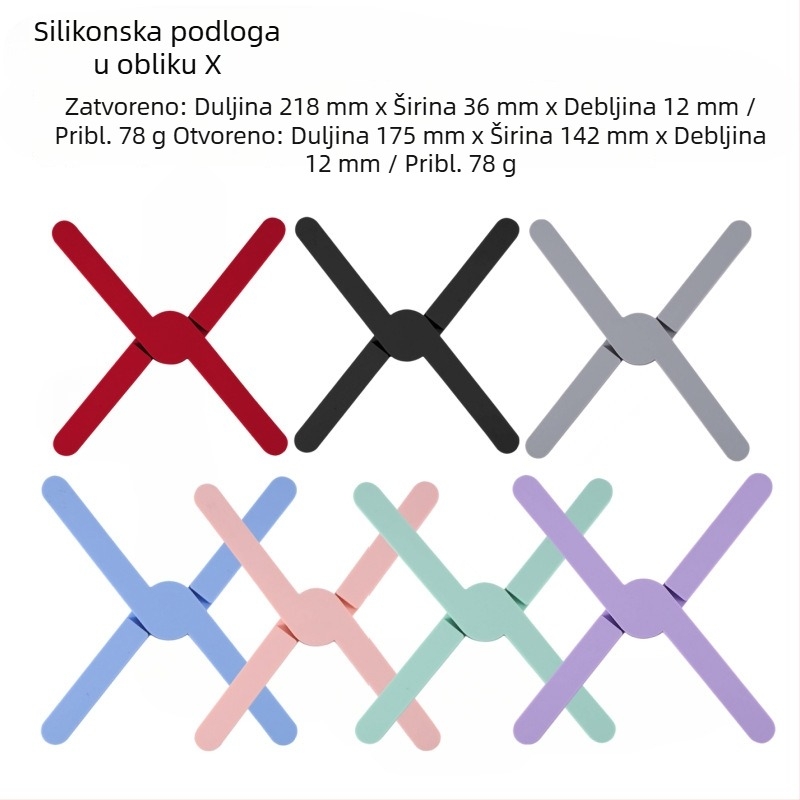 Silikonska križno izolacijska podloga za stol, podmetač za čaše, protiv opeklina, podmetači za tanjure i lonce