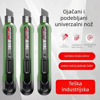 Teški višenamjenski nož za tapete, industrijski karbonski čelični nož, rezanje papira i veliki otvarač kutija