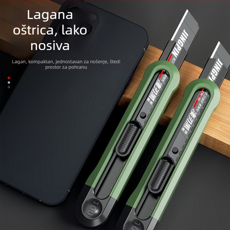 Teški višenamjenski nož za tapete, industrijski karbonski čelični nož, rezanje papira i veliki otvarač kutija