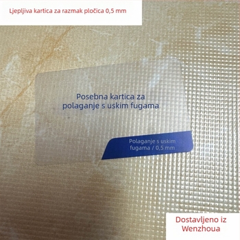 Specijalna kartica za besprijekorno postavljanje pločica, brtvene kartice 0.35 mm i 0.5 mm, alat za niveliranje pločica za razmake i besprijekorno postavljanje ploča od kamena
