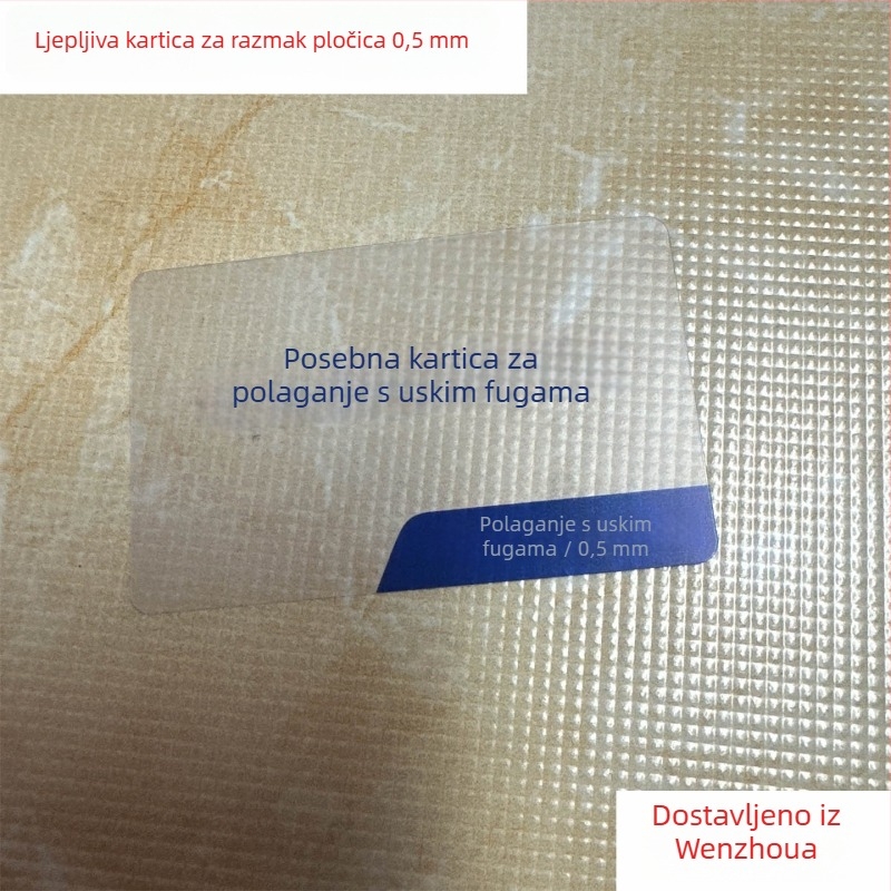Specijalna kartica za besprijekorno postavljanje pločica, brtvene kartice 0.35 mm i 0.5 mm, alat za niveliranje pločica za razmake i besprijekorno postavljanje ploča od kamena