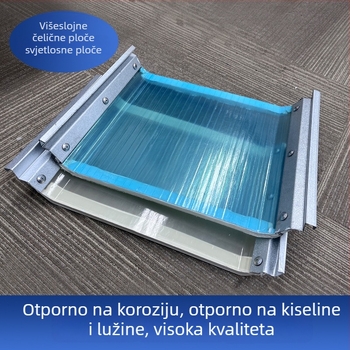Dvoslojni stakleni panel od obojane čelične ploče za strop, vatrootporan, otporan na toplinu i kiselinu, visoka prozirnost
