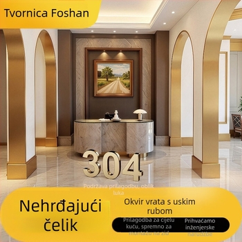 Okvir vrata lifta od nehrđajućeg čelika 304, dekorativni rubni okvir