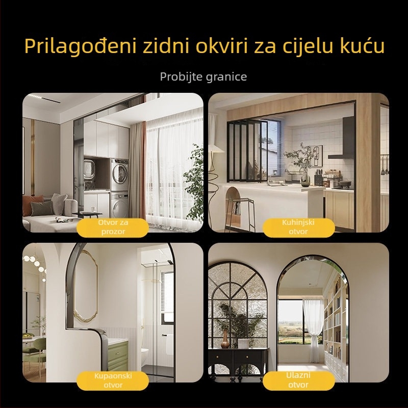 Okvir vrata lifta od nehrđajućeg čelika 304, dekorativni rubni okvir
