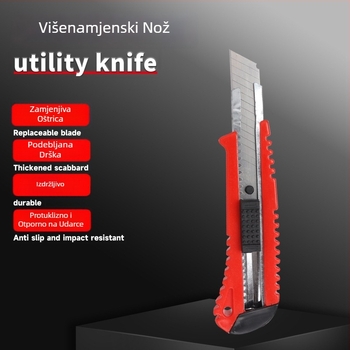 Veliki višenamjenski nož za dom i ured, nož za tapete i rezanje papira, uredski alat, industrijska kvaliteta