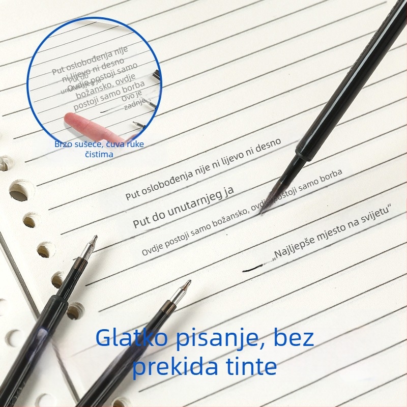 Le Xuan termički izbrisivi refil za CS pritisni mehanizam, gel olovka, 0,5 mm, kristalno plava, kutija od 20 komada