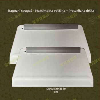 Plastična špatula za rižine rezance, ekstra velika, debela, trapezni oblik
